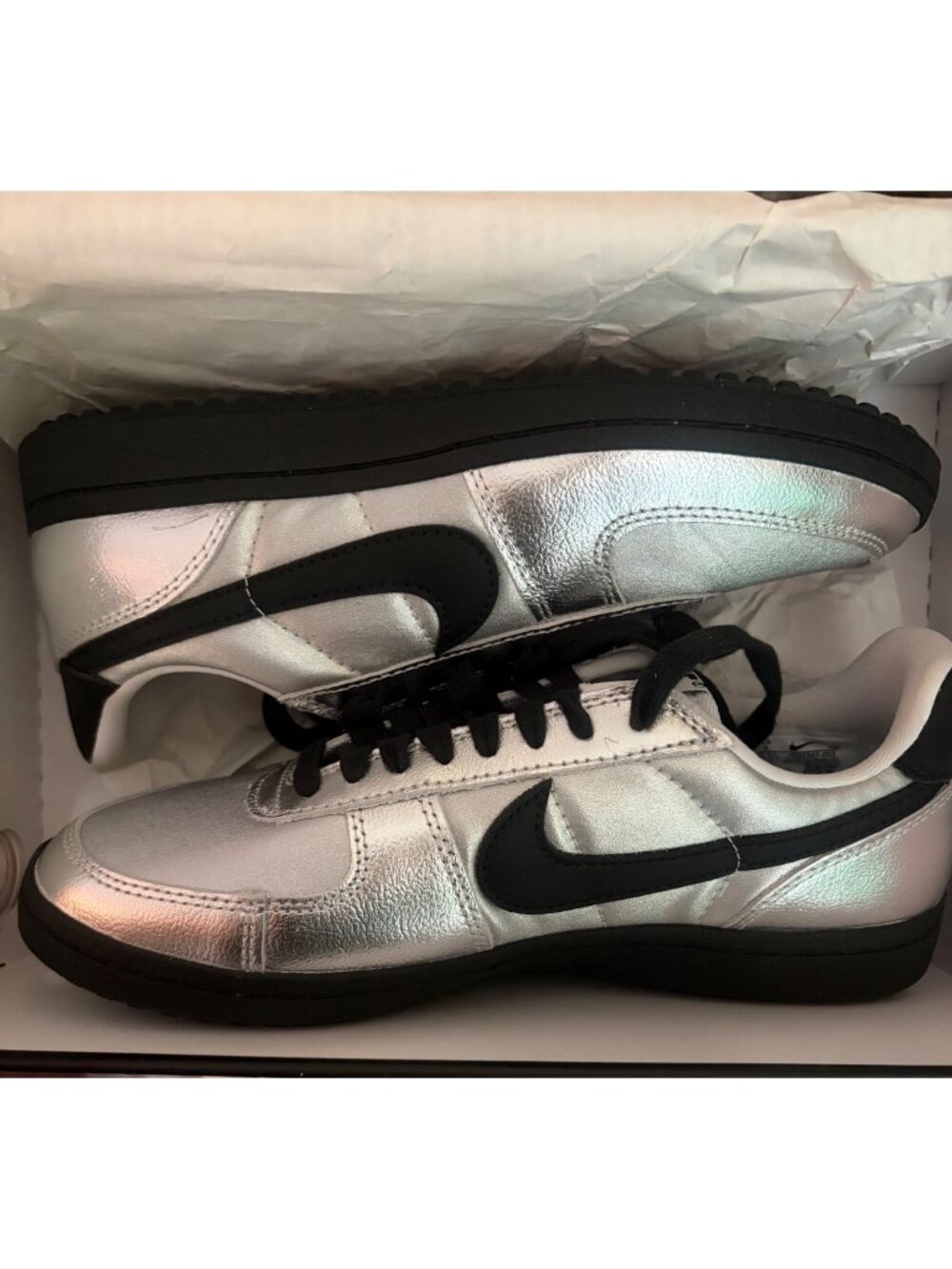 NIB Women's Nike Field General Metallic Silver / Photon Size: 9